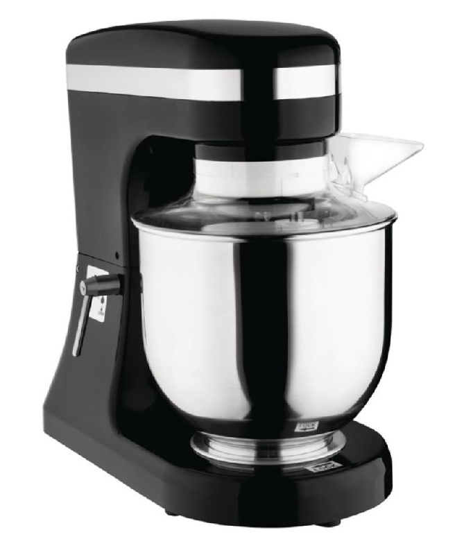 Batteur mélangeur 7 L - bol en acier inoxydable, régulateur de vitesse et accessoires interchangeables_0