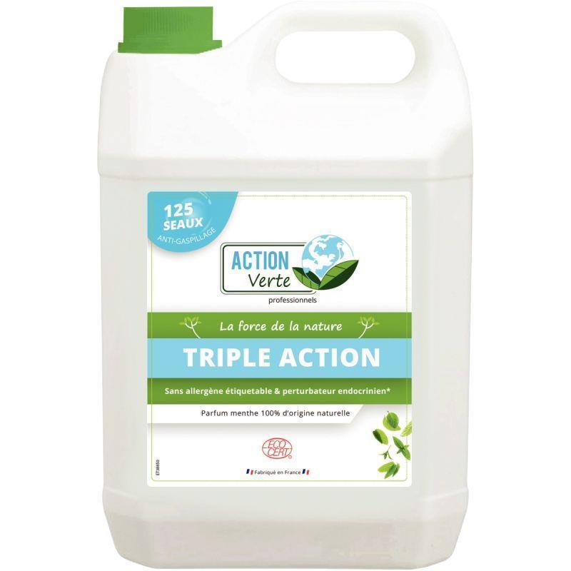 Bidon 5 litres nettoyant sols et surfaces triple action senteur menthe_0