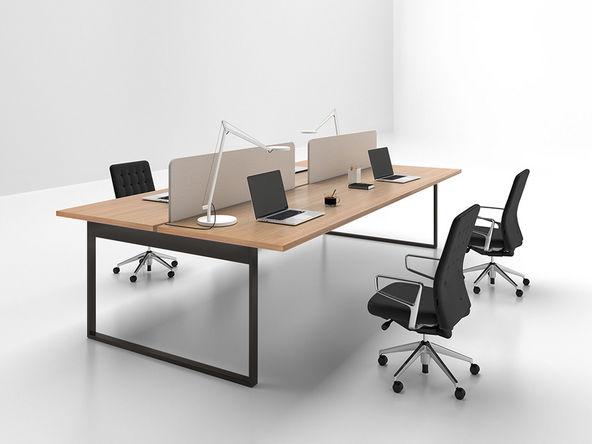 Bureau bench 4 personnes Magistra plan de travail 30 mm finitions modernes_0