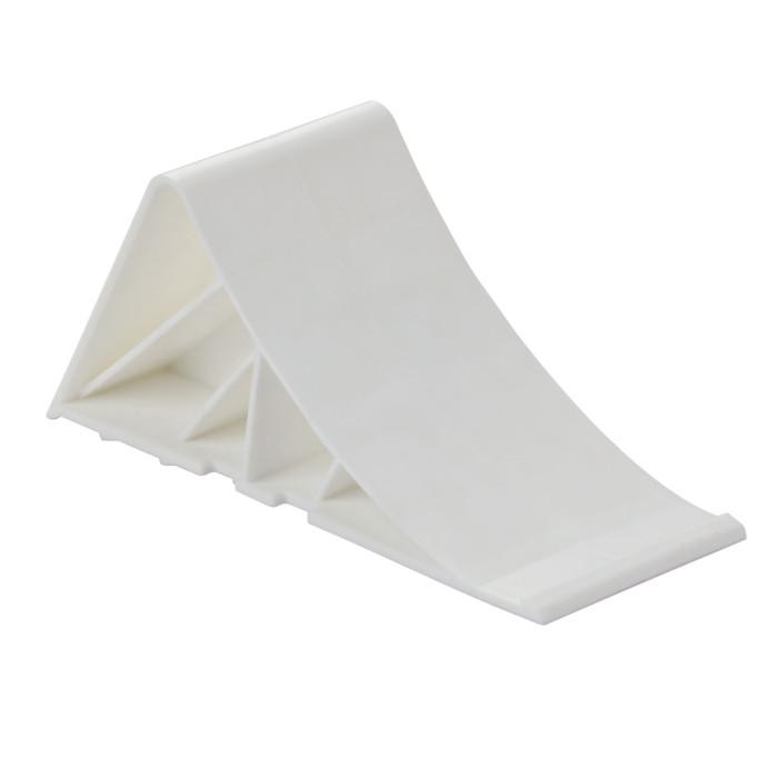 Cale de roue avec fixation pvc blanc_0
