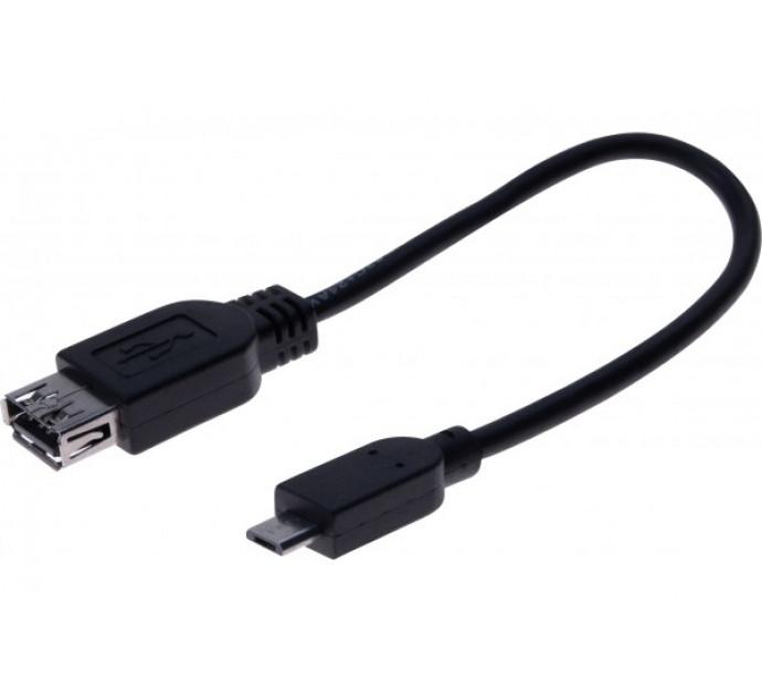 Cordon otg usb 2.0 micro b / type a (male-femelle) noir - 0,21m 532416_0