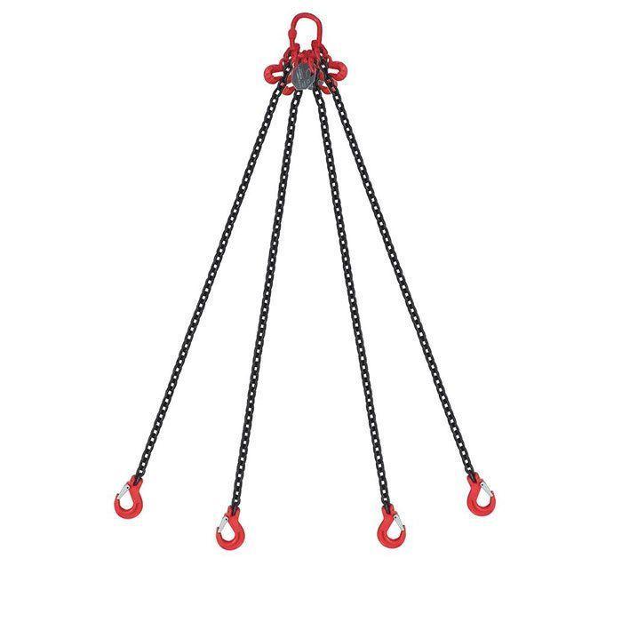 Élingue chaîne 4 brins 13 mm - 2 m - IDMAT - 11.2 tonnes - Norme EN 818-4_0