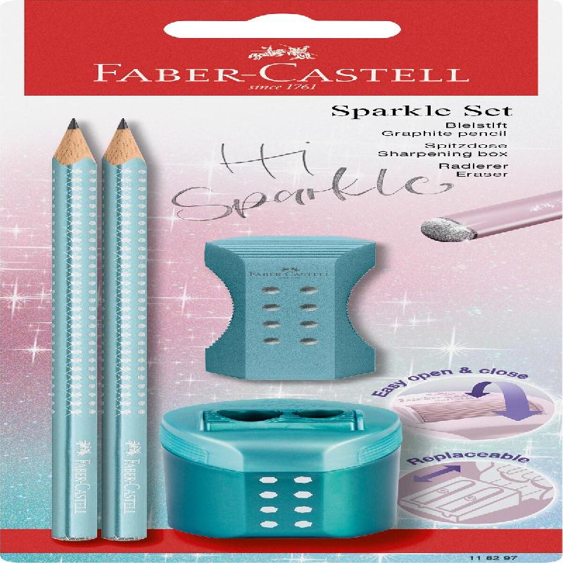 FABER-CASTELL Blister set Sparkle 4x ocean - 118297_0