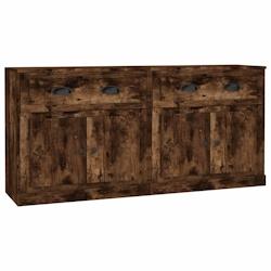 Helloshop26 - Buffet bahut commode armoire meuble de rangement organisateur cuisine salle de séjour salons lot de 2 bois 02_0036757 - 3000213043754_0