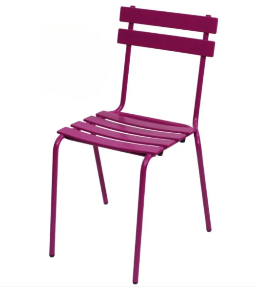 Lot de 20 chaises empilables en métal traité anti corrosion pour usage intérieur et extérieur - Eden_0