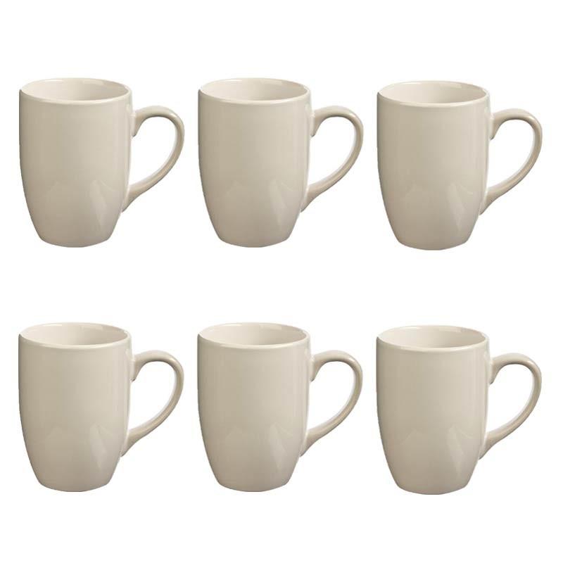 LOT DE 6 MUGS COLORS 31CL BLANC - PARIS PRIX_0