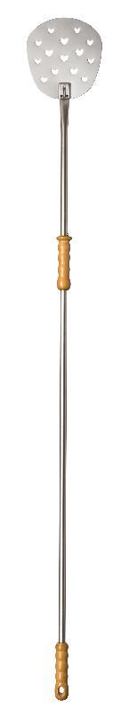 Pelle à cuire perforée 'Cuore' - inox - Ø 20 cm - Made in Italia_0