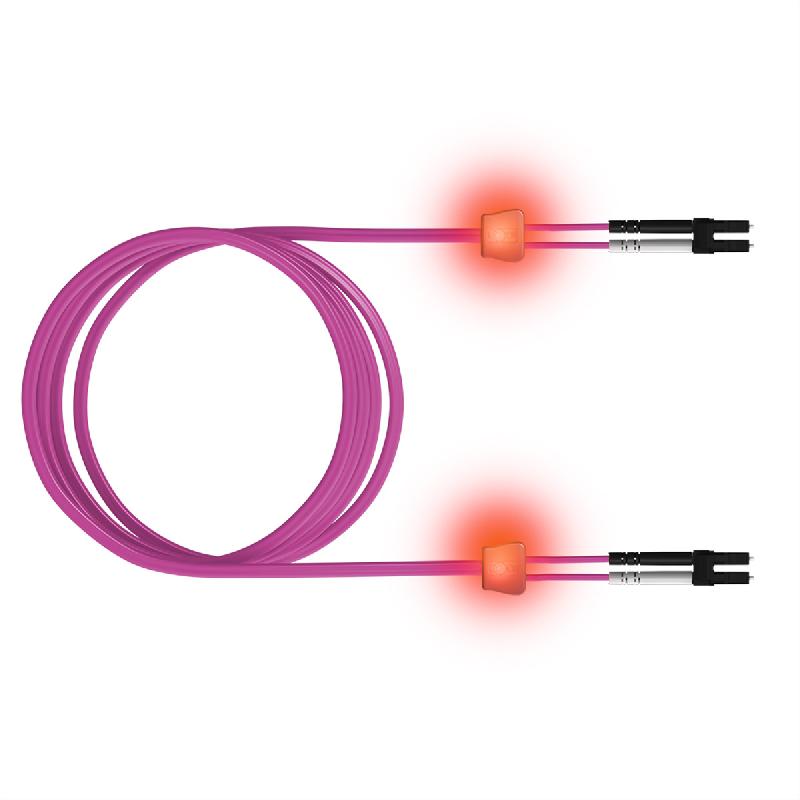 SaCon Câble FO duplex 50/125µm OM4, LC/SC, violet, 5 m_0