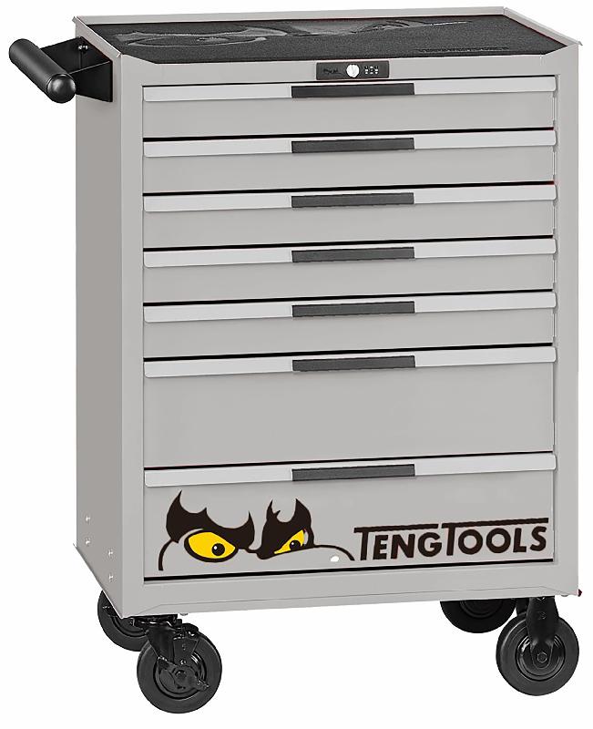 Servante d'atelier grise professionnelle 7 tiroirs Teng Tools TSW26S7C_0
