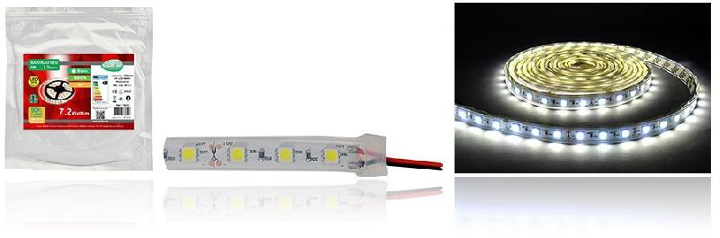 STRIP LED 5M 7,2W/M 6000K