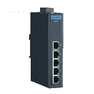Switch Rail DIN industriel 5 ports Ethernet Gigabit - Boîtier métallique IP30 - Alimentation redondante - Référence: EKI-2725-CE_0