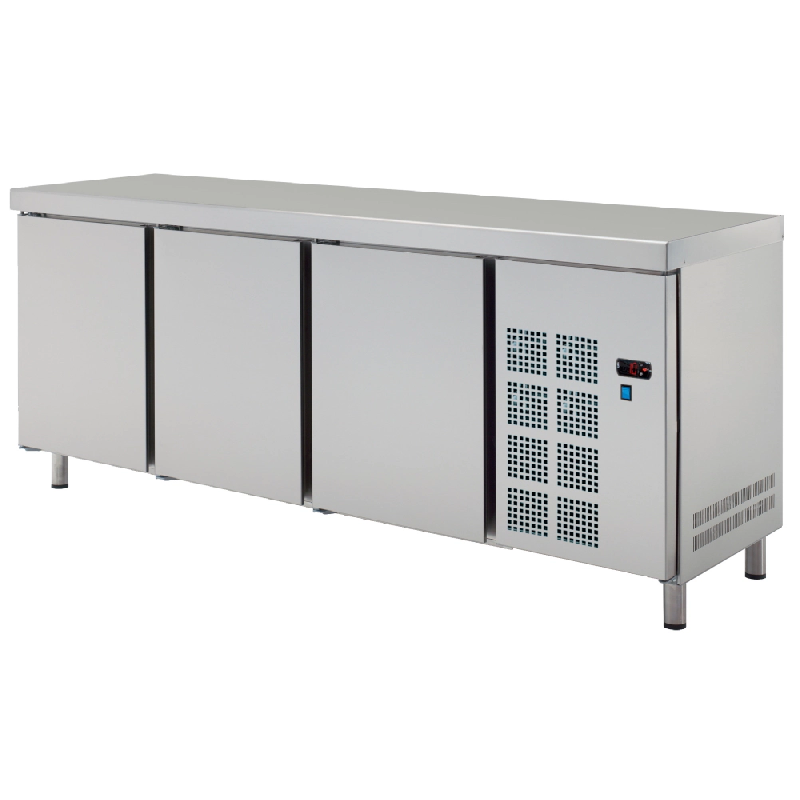 Table froide centrale gn 1/1 3 portes - 1800x700x850 mm - 190 W 230/1V - 7C578950 Eurast - inox 7C578950_0
