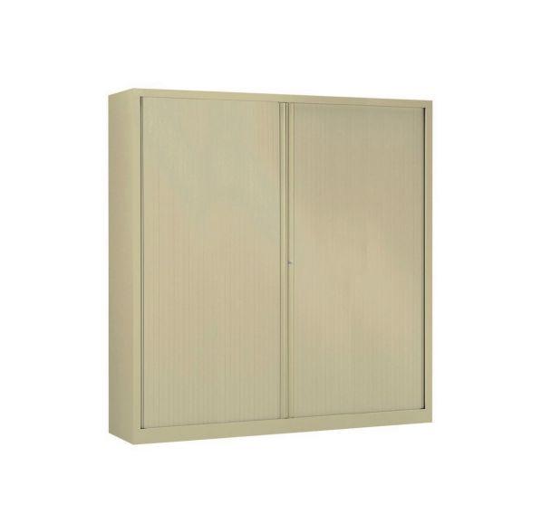 ARMOIRE MÉTAL À RIDEAUX 180X198 CM À MONTER COLORIS BEIGE - MANUTAN COLLECTIVITÉS