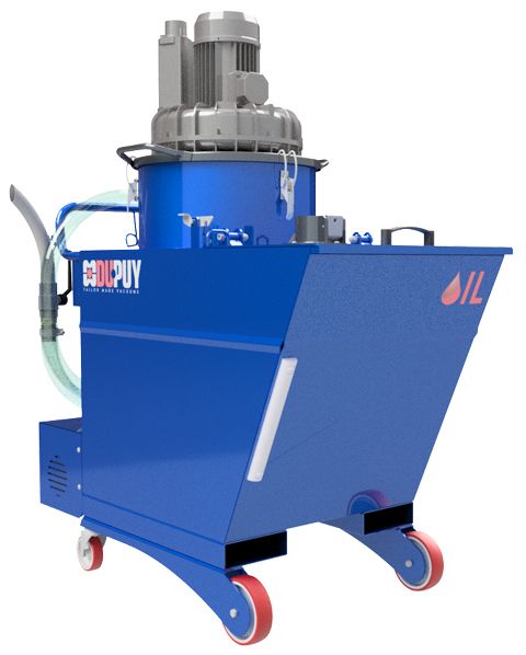 Aspirateur industriel huile et copeaux - Oilvac 200T triphasé 3 kW - Réservoirs 200L/30L_0