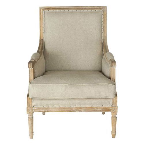 BERGÈRE LOUIS XVI TISSU COLORIS JUTE