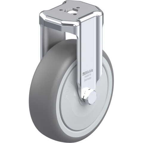 BLICKLE - ROULETTE FIXE Ø 100MM BANDAGE CAOUTCHOUC TPE 110KG - BKRA-TPA 101KF