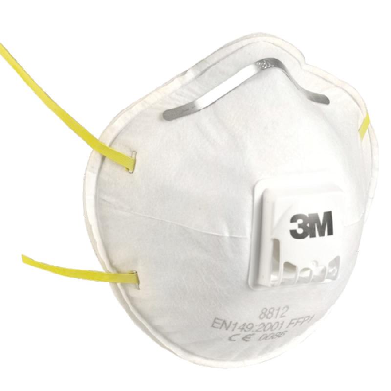BOÎTE DE 10 MASQUES RESPIRATOIRES COQUES JETABLES FFP2 AVEC  SOUPAPE SÉRIE 8822 BLANC - 3M - 7100101091