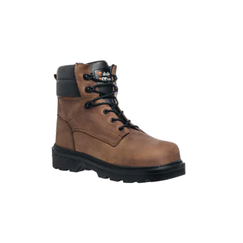Chaussures de sécurité montantes Alpac - cuir marron résistant à l'eau - normes S3 SRC - pointures 36 à 47_0