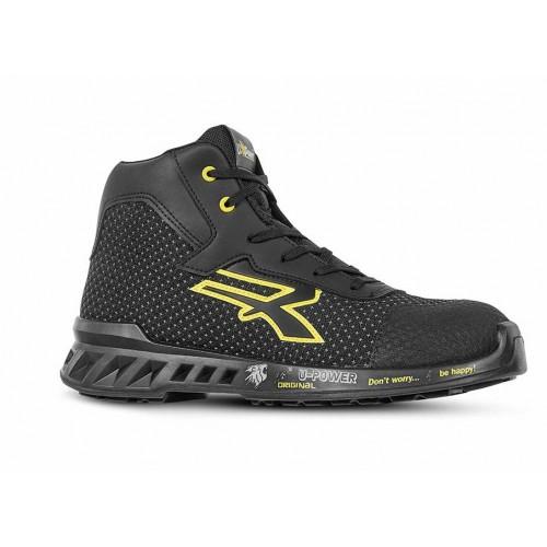 CHAUSSURES HAUTES DE SÉCURITÉ JOE S3 CI SRC ESD - NOIR ET JAUNE - TAILLE 38 UPOWER