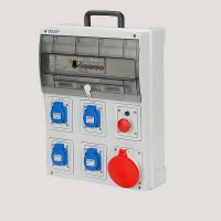 COFFRET DE CHANTIER DE DISTRIBUTION DE 5 PRISES DE COURANT 40 A
