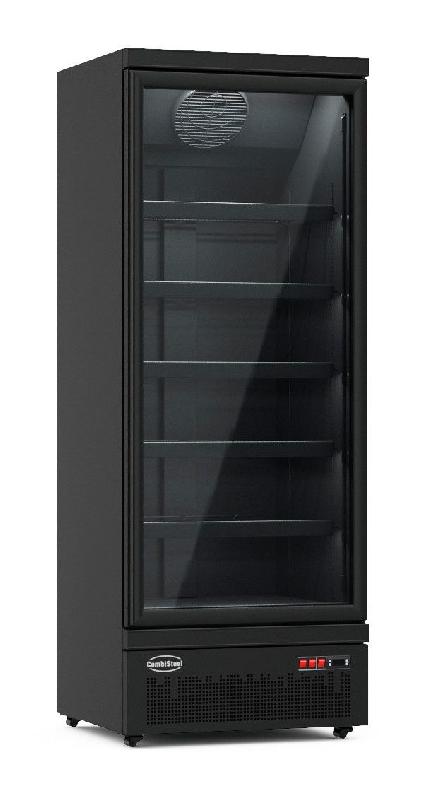Combisteel - vitrine réfrigérée négative 1 porte vitrée noire_0