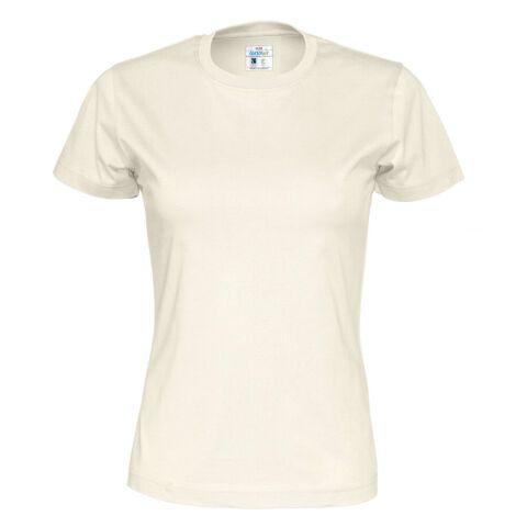 COTTOVER T-SHIRT COL ROND FEMME - CERTIFIÉ GOTS ECRU - TAILLE M