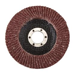 Disque à Lamelles en Corindon 115 mm - Grain 40 - Idéal pour Ponçage Précis - Silverline - marron 5060012967376_0