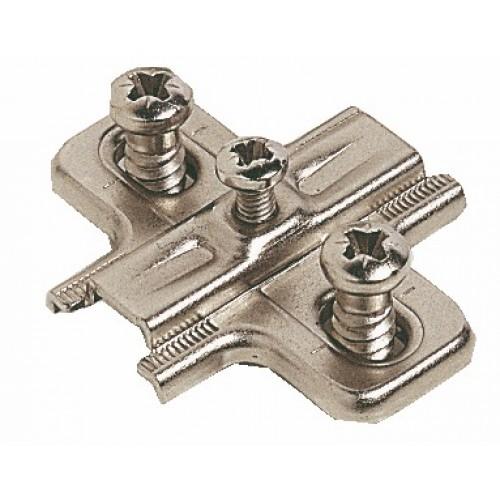 EMBASE CRUCIFORME AVEC VIS EURO POUR CHARNIÈRE SALICE - LOT DE 50 SALICE