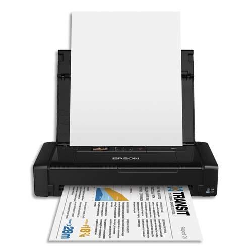 Epson imprimante portable WF-110W - compacte et légère avec Wi-Fi, batterie intégrée et encre pigmentaire_0