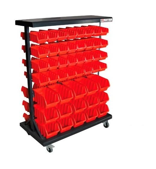 ETAGÈRE DE RANGEMENT AVEC 94 BACS PLASTIQUE KSR94D - HOLZMANN