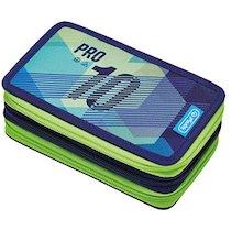 ETUI SCOLAIRE TRIPLE 'GREEN GOAL', 31 PIÈCES