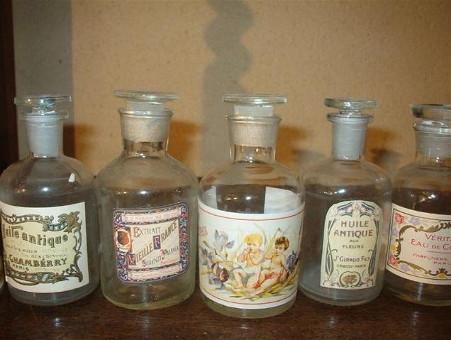 Flacon décoratif vide 250 ml clair n°2 - Hauteur 12 cm - Verre transparent_0