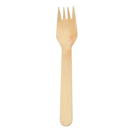 FOURCHETTE 16 CM BOIS NATUREL (VENDU PAR 100)