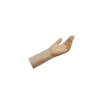 Gant à usage unique Solo Extra 998T6 - Latex naturel, intérieur chloriné, manchette longue 30 cm - Taille 6_0