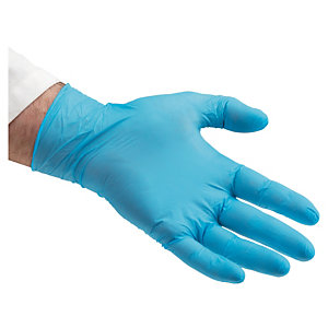 GANTS À USAGE COURT NITRILE BLEUS