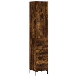 Helloshop26 - Buffet bahut commode armoire meuble de rangement organisateur cuisine salle de séjour salon haut 34,5 x 34 x 180 cm 02_0033247 - 300021_0