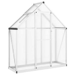 Helloshop26 - Serre tente abri plante fleur légumes avec cadre de base argent 169 x 58 x 195 cm aluminium Argent 02_0044517 - 3000220188509_0