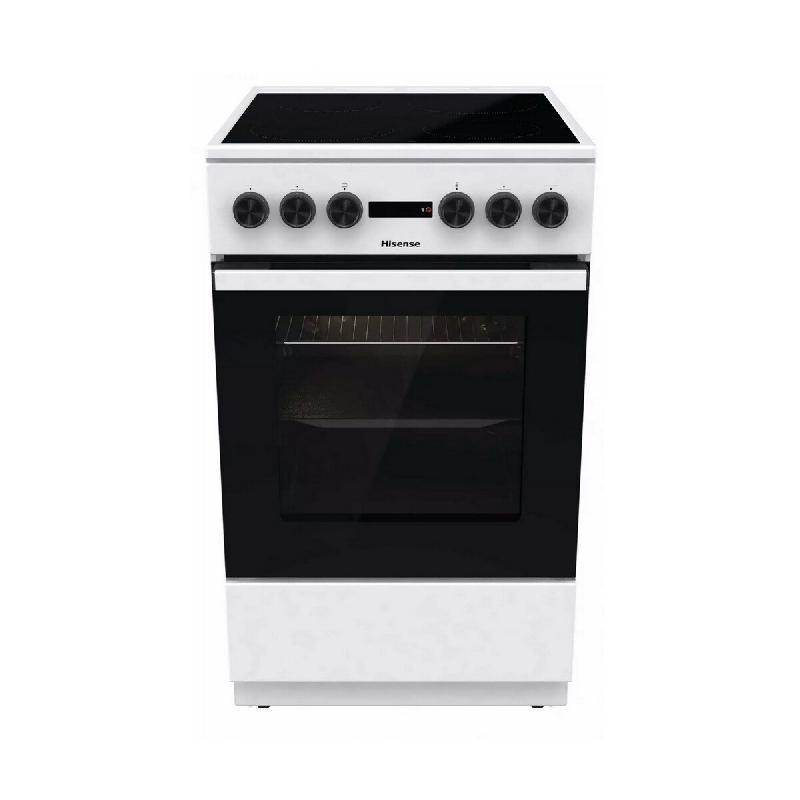 HISENSE Cuisinière Vitrocéramique 68l 4 Feux HEC5A11WG - blanc 3838782966293_0