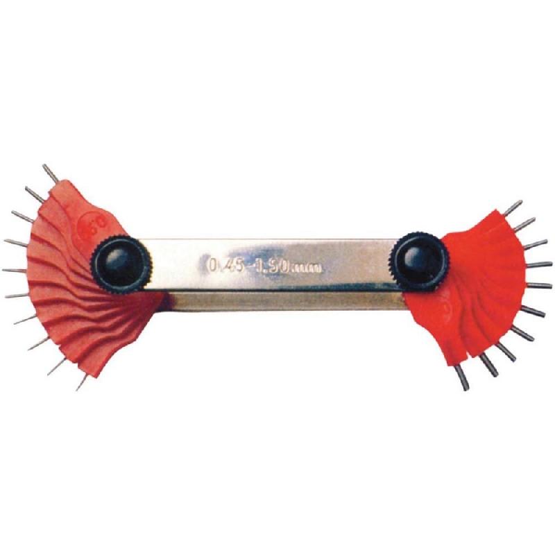 Jauge pour gicleur - mécanique auto et moto - 0,45-1,5 mm - Référence 123645_0