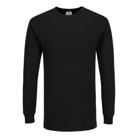 LOT DE 2 - PORTWEST B123 T-SHIRT THERMIQUE MANCHES LONGUES NOIR - TAILLE M