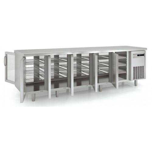 MEUBLE GN 1/1 - TRAVERSANT RÉFRIGÉRÉ POSITIF PROFESSIONNEL CORECO - 2X5 PORTES