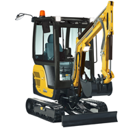 Mini-pelle SV18 - châssis variable, transportable et productive_0