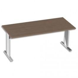 MTI BUREAU MT6 ÉLÉGANCE CERISIER BLANC PIÉTEMENT EN L - DIMENSIONS : L180 X H73 X P80 CM