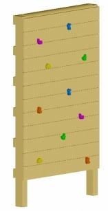 Mur d'escalade - pour petits et grands - avec référence ME_0