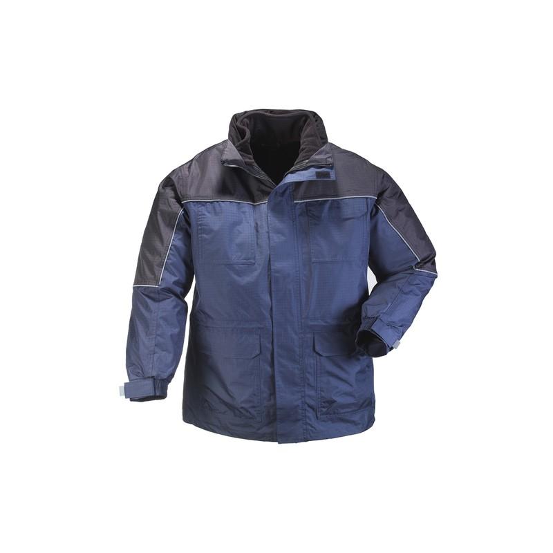 Parka ripstop 4in1 5ribb - polyester imperméable avec polaire intérieure amovible_0