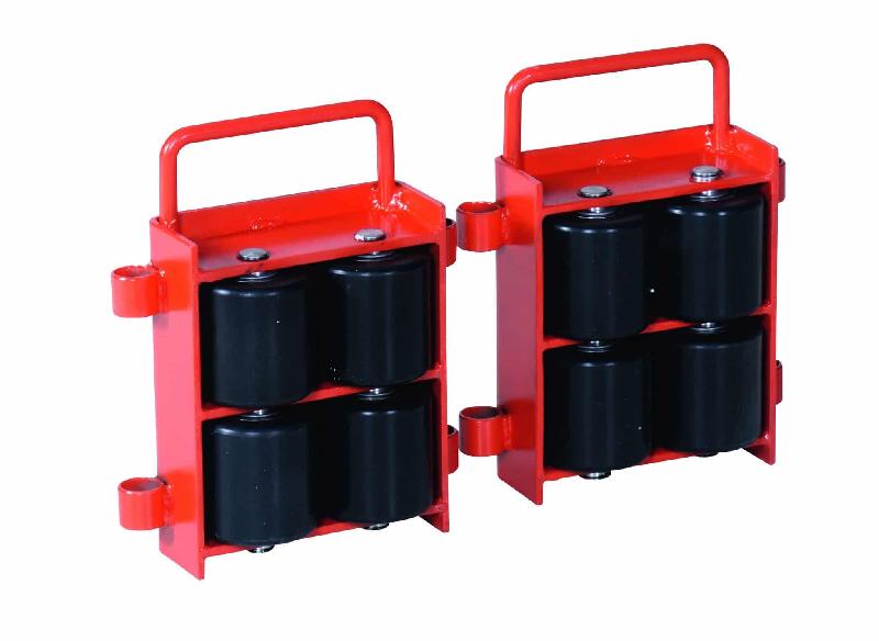 Patins rouleurs 2 x 6 - Capacité 12 tonnes - 12 roulettes - Dimensions 360 x 220 x 115 mm_0