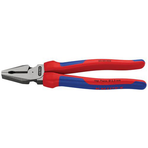 PINCE UNIVERSELLE À FORTE DÉMULTIPLICATION 225MM - GAINAGE BI-MATIÈRE - KNIPEX