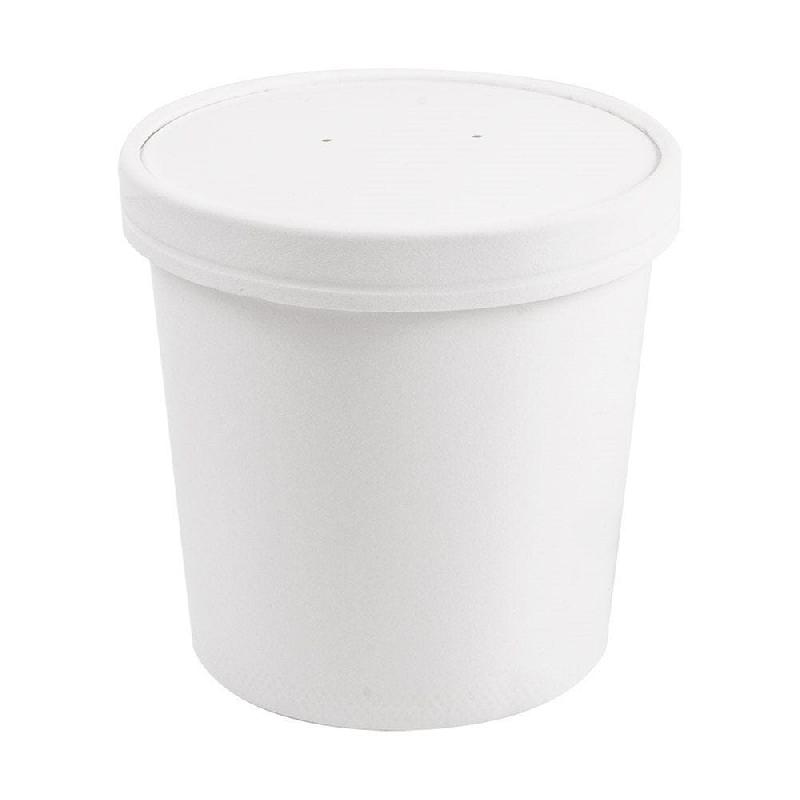 Pot à soupe + couvercle en carton blanc 780ml D11,7/9,2x11cm - par 250_0
