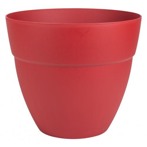 POT CANCÙN - DIAMÈTRE 30 CM - VOLUME 11,7 LITRES - ROUGE RUBIS EDA PLASTIQUES