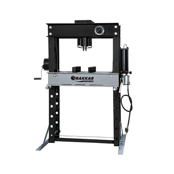 Presse d'atelier manuelle et pneumatique 45 tonnes - bâti boulonné - piston avec retour automatique - 11575905_0